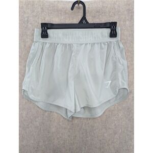 Gymshark Womens Light Green Running Shorts Size S Athletic Workout Gym, unlined
